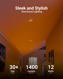 With directional lighting, you can alter the fixture for focused lighting, while having the option to dim for a more ambient atmosphere.