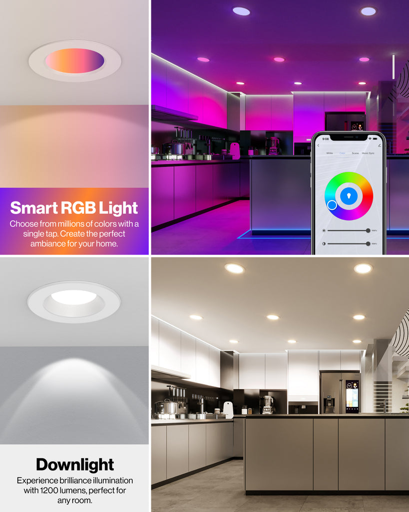 Recessed LED Retrofit Lighting, 6 Inch, Smart Retro, Baffle, High Brig ...