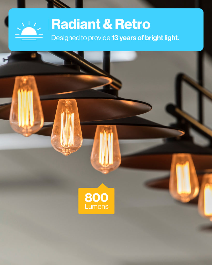 ST64 LED Filament Bulbs LED LIGHTING SUNCO Sunco Lighting