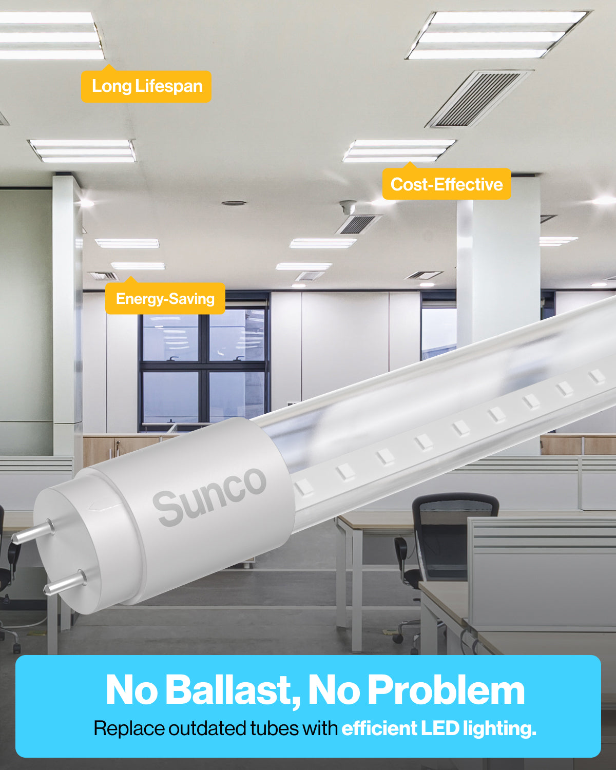 filosof universitetsområde Undskyld mig T8 LED Tube Lights, Clear | LED LIGHTING | SUNCO – Sunco Lighting