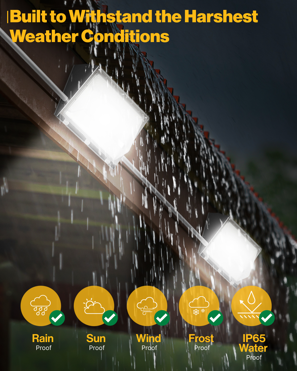 Motion sensor wall pack light deals