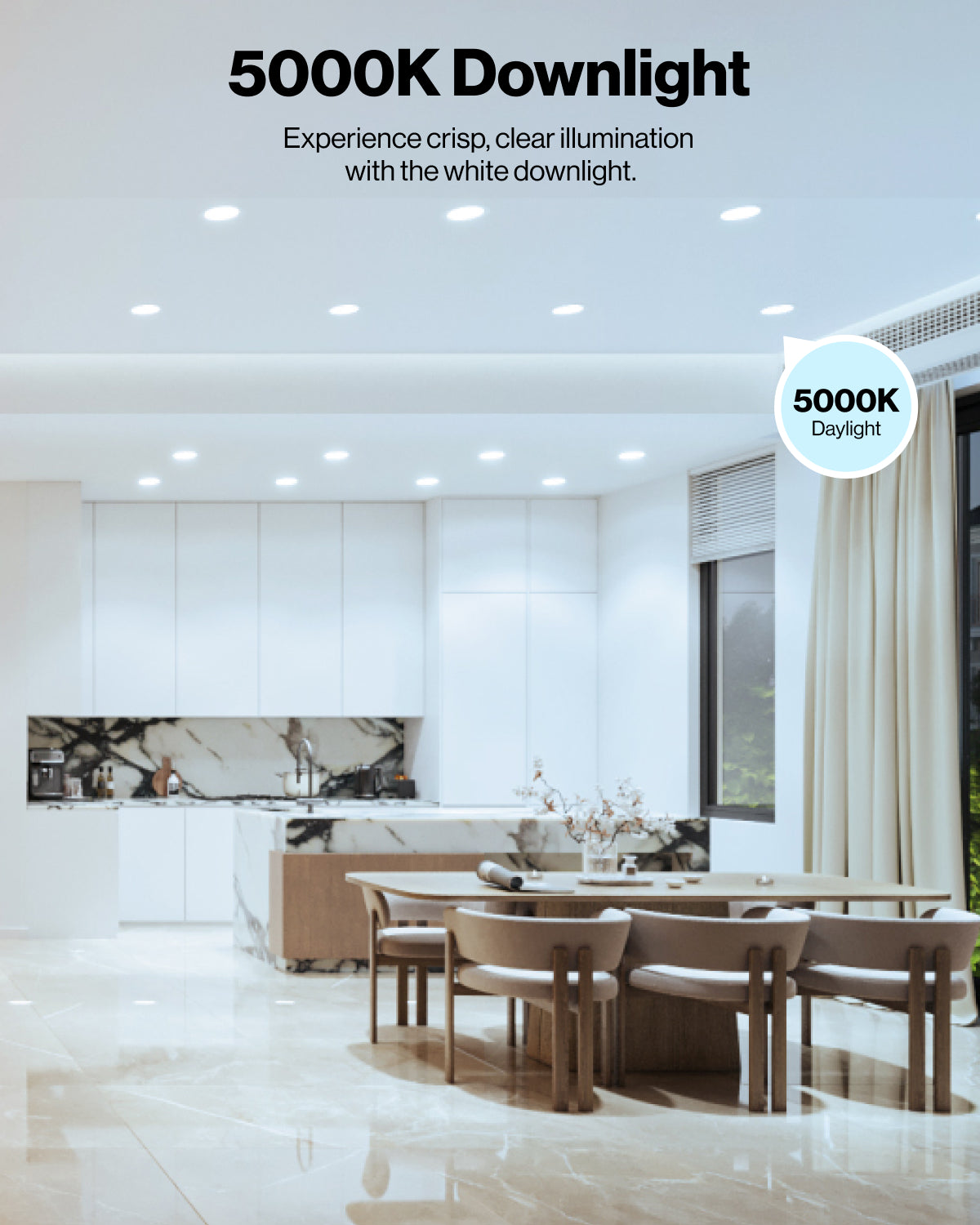 Recessed LED Lighting, 6 Inch, Smart Slim, Wafer Thin, Smooth Trim, 12 ...