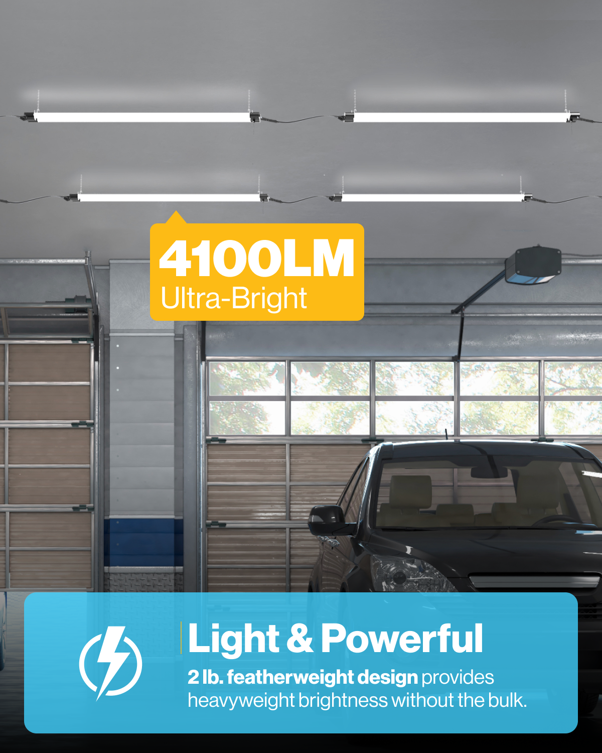 Flush mount led store shop lights