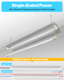 T8 LED Tube, 4ft, Clear, Bypass, Type B, 18W, 2200 Lumens