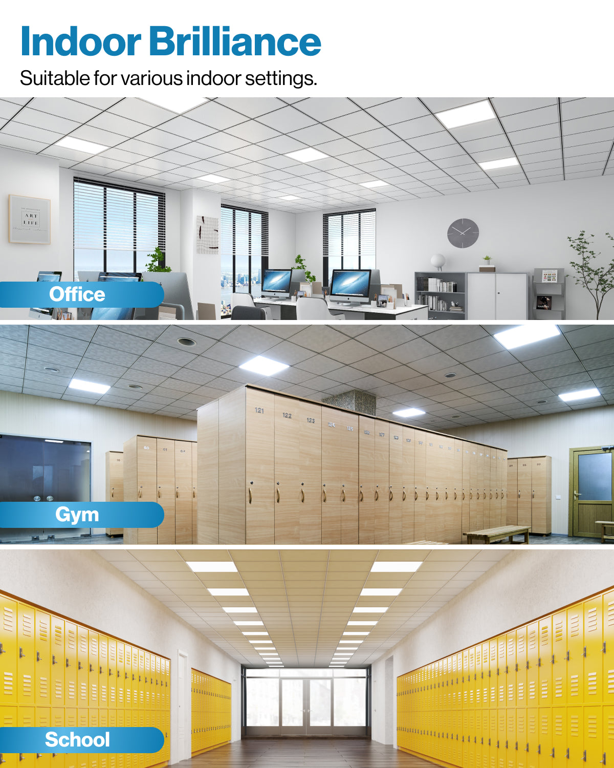 Led Light Ceiling Panel LED Ceiling Panel 2x2, 40W | Commercial Lighting | SUNCO – Sunco Lighting