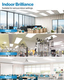 LED Ceiling Panel Light, 72W/60W/50W/40W/30W, 2x4, 9000 Lumens (with Sensor Receptacle)