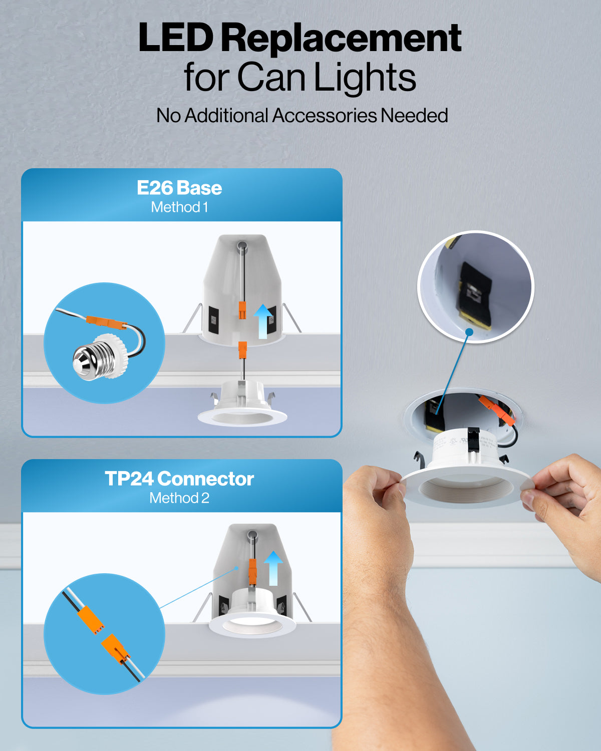 LED Recessed Lighting Kit, 4-Inch, Baffle, Damp | LED LIGHTING