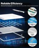 LED Ceiling Panel Light, 40W, 2x2, Selectable CCT, 4400 Lumens