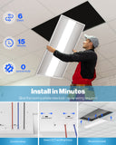 Simply install in 3 easy steps. There's no need to remove existing fixtures for retrofit application.