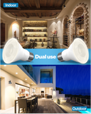 Apply the bulb in many common fixtures for various light coverages, such as a vanity mirror, an office space, or an outdoor patio.