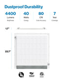 LED Ceiling Panel Light, 40W, 2x2, Selectable CCT, 4400 Lumens