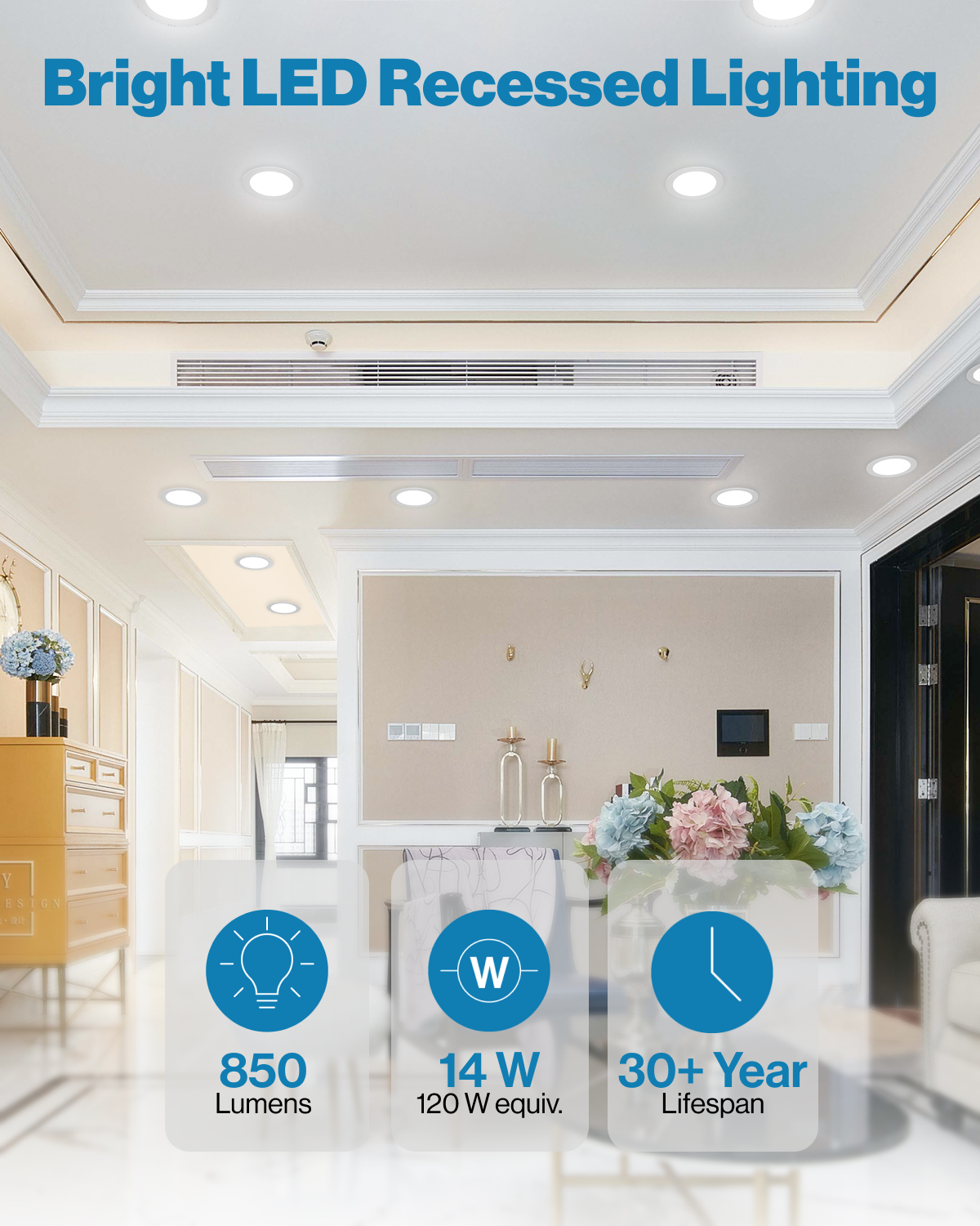 Sunco Lighting Sunco 12 Pack 6 inch Ultra Thin LED Recessed Lighting Ceiling Lights Slim Selectable CCT 2700K 3000K 4000K 5000K 6000K 10W Damp