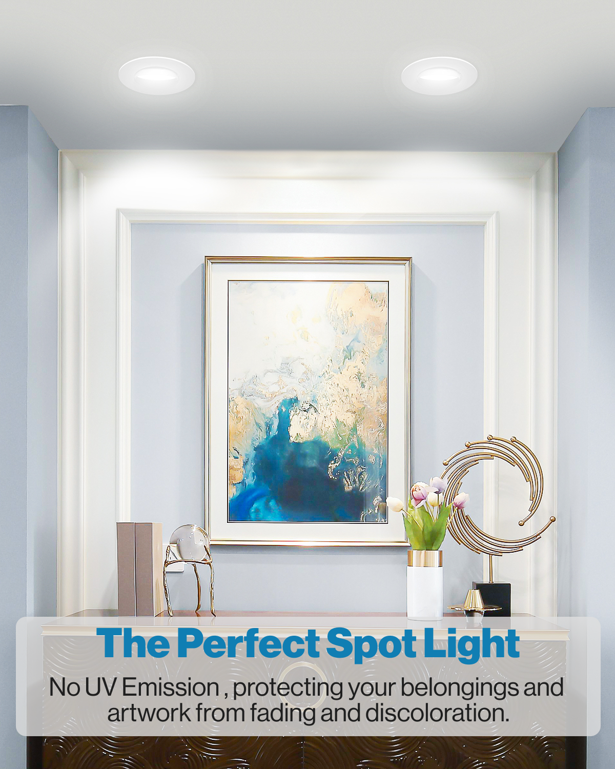 LED Recessed Lighting Kits 6 Inch Gimbal Selectable CCT SUNCO