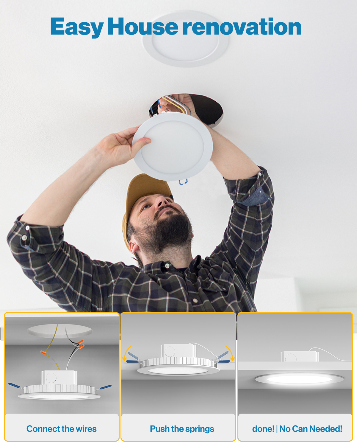 Install Ceiling Light Without Junction Box at Rosetta Prather blog