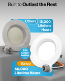 LED replacement for can lights. No additional accessories needed. Method 1: E26 Base, Method 2: TP24 Connector