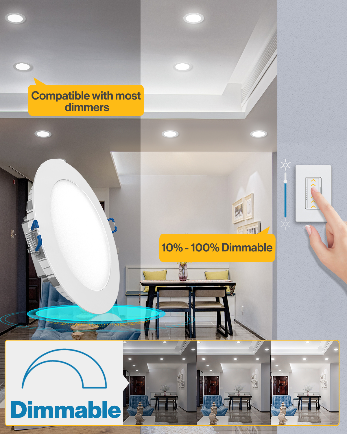 Led ceiling hot sale light junction box