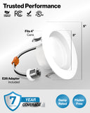 Trusted performance, damp rated, and flicker free.