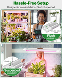 Install the grow lights from any angle so that your plants receive the best lighting for their growth.