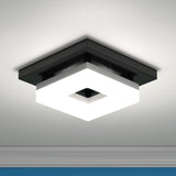 Sunco Lighting LED Decorative Square Selectable Color Temperature Quadrata Ceiling Light Full View