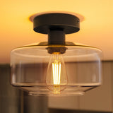 Crafted with a sturdy metal base and a crystal-clear glass shade for lasting beauty.