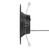 Fits soffit, double drywall ceilings, and ceiling spaces that are as small as 2".