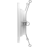 The spring clips allow for easy installation in just a few steps.