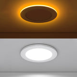 Recessed LED Lighting, 6 Inch, Slim, Wafer Thin, Night Light, 1100 Lumens, Selectable CCT
