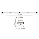 Dimension of 4ft warehouse lighting fixture or commercial led lighting