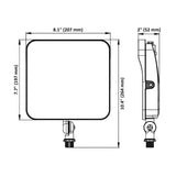 LED Flood Light, Knuckle Mount, Dark Bronze, 65W/54W/41W/27W, Dusk to Dawn, Selectable Wattage & CCT, 9400 Lumens