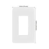 Lutron Claro Multi-Gang Wallplate, Screwless Designer Style, Gloss Finish