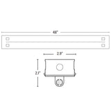 Dimension of 4 ft led light or led fixture plt solutions