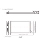 LED Linear High Bay, 2ft, 160W/128W/96W, Selectable Wattage & CCT, 24000 Lumens