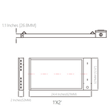 LED Linear High Bay, 2FT, 160W/128W/96W, Selectable Wattage & CCT, 24000 Lumens