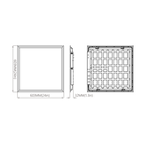 LED 2x2 Ceiling Panel Light, 40W/36W/30W, 120-347V, Selectable Wattage & CCT, 5200 Lumens