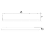 4ft LED Vapor Tight High Bay, 180W/150W/120W, NSF Food Safe, Selectable Watt & CCT, 26600 Lumens