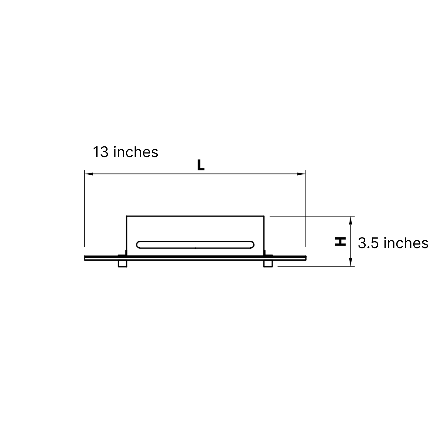 13 Inch Square LED Satin Nickel Ceiling Light, Surface Mount, 1700 Lumens