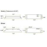 Emergency Battery, 15W/90 Min, LED Vapor Tight Fixtures