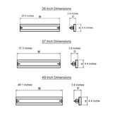 LED Satin Nickel Vanity Light, Candle, Selectable CCT, 3200 Lumens