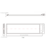 LED Linear High Bay, 4ft, 320W/256W/192W, Selectable Wattage & CCT, 47900 Lumens