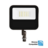 LED Flood Light, Knuckle Mount, Dark Bronze, 65W/54W/41W/27W, Dusk to Dawn, Selectable Wattage & CCT, 9400 Lumens