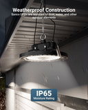 IP65 waterproof rating ensures reliable, bright light in any weather.