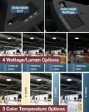 Adjust the wattage and color temperature that best suits the environment.