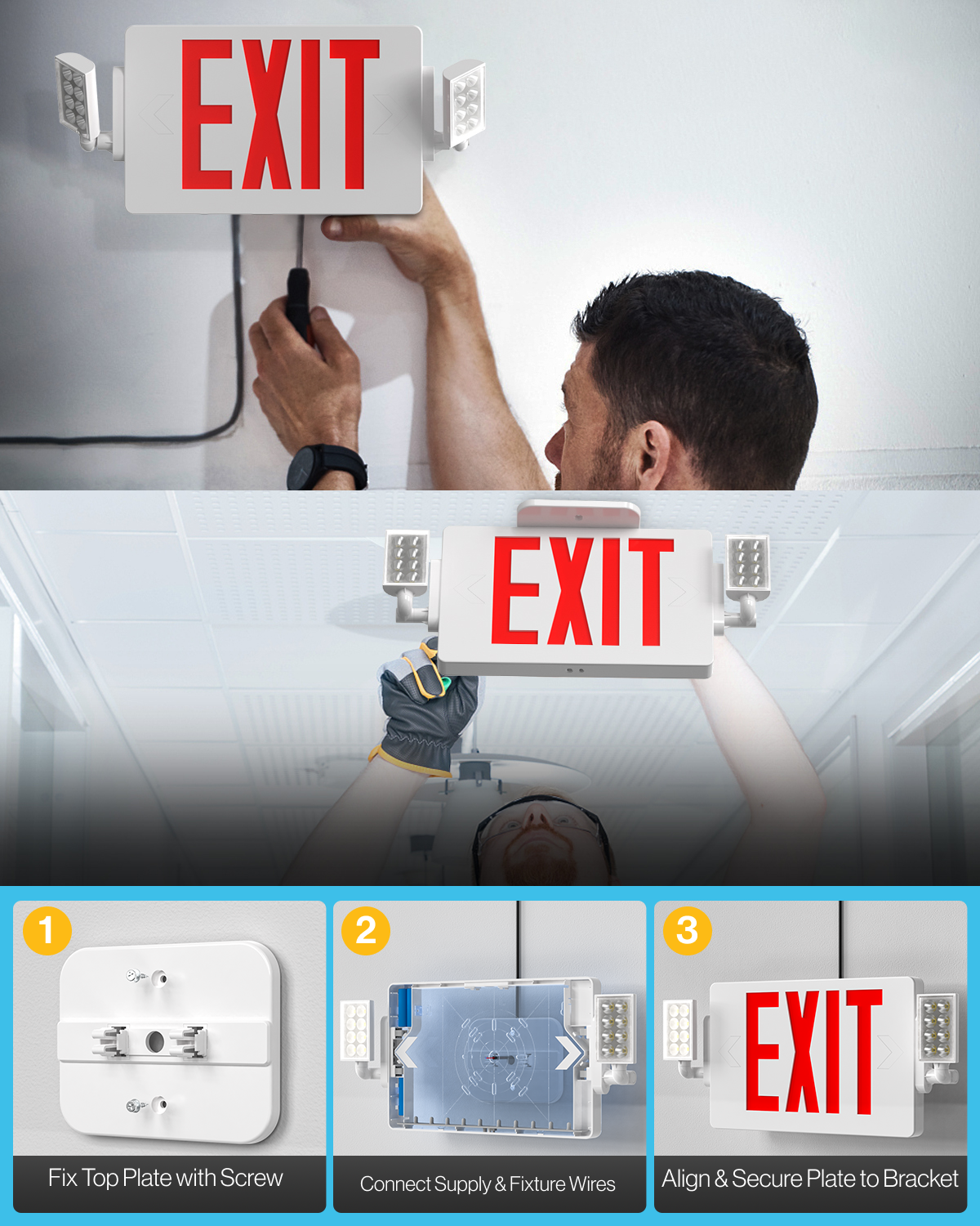 Illuminated Exit Signs | LED LIGHTING | SUNCO – Sunco Lighting