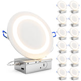 Recessed LED Lighting, 6 Inch, Slim Eclipse, Selectable CCT, 900 Lumens