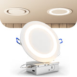 The LED Eclipse Downlight features advanced edge-lit technology for uniform, glare-free illumination across any surface.
