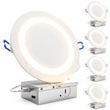 Recessed LED Lighting, 6 Inch, Slim Eclipse, Selectable CCT, 900 Lumens