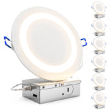 Recessed LED Lighting, 6 Inch, Slim Eclipse, Selectable CCT, 900 Lumens