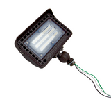 LED Flood Light, Knuckle Mount, Bronze, 15W, 1600 Lumens