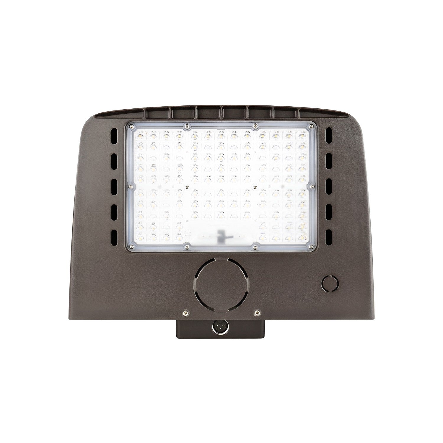 Front View of 38W-95W led wall pack light fixture or commercial wall pack light