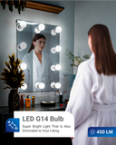 G14 LED Cabdelabra Bulb, 450 Lumens